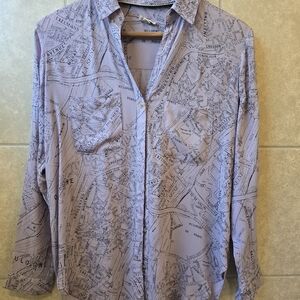 PILCRO The Romy Relaxed Button-Up Shirt